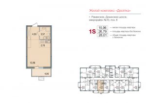 Cтудия 28.01 м2, 7-й этаж