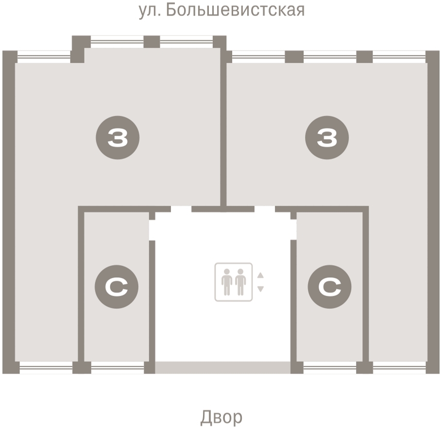 Cтудия 24.99 м2, 6-й этаж