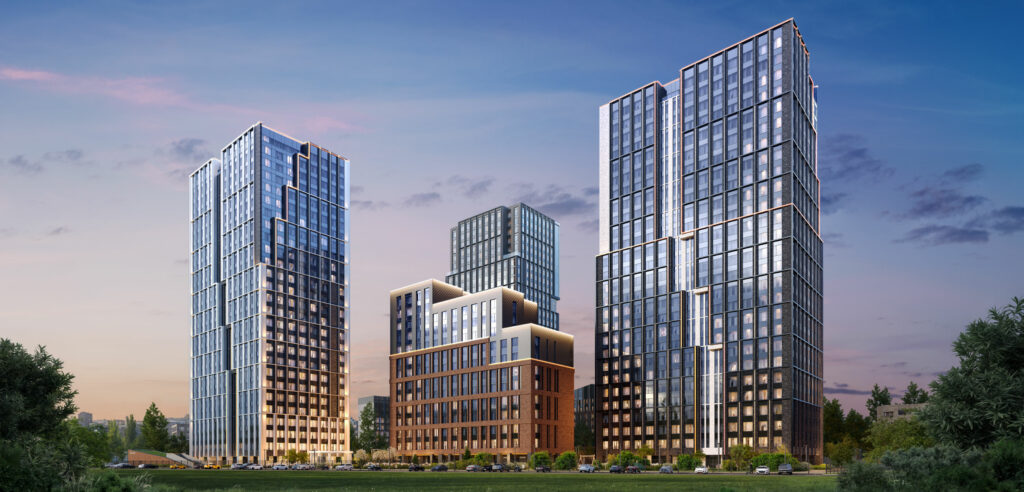 1-комнатные апартаменты 40 м2, 14-й этаж